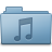 Music Folder Blue Icon 48x48 png